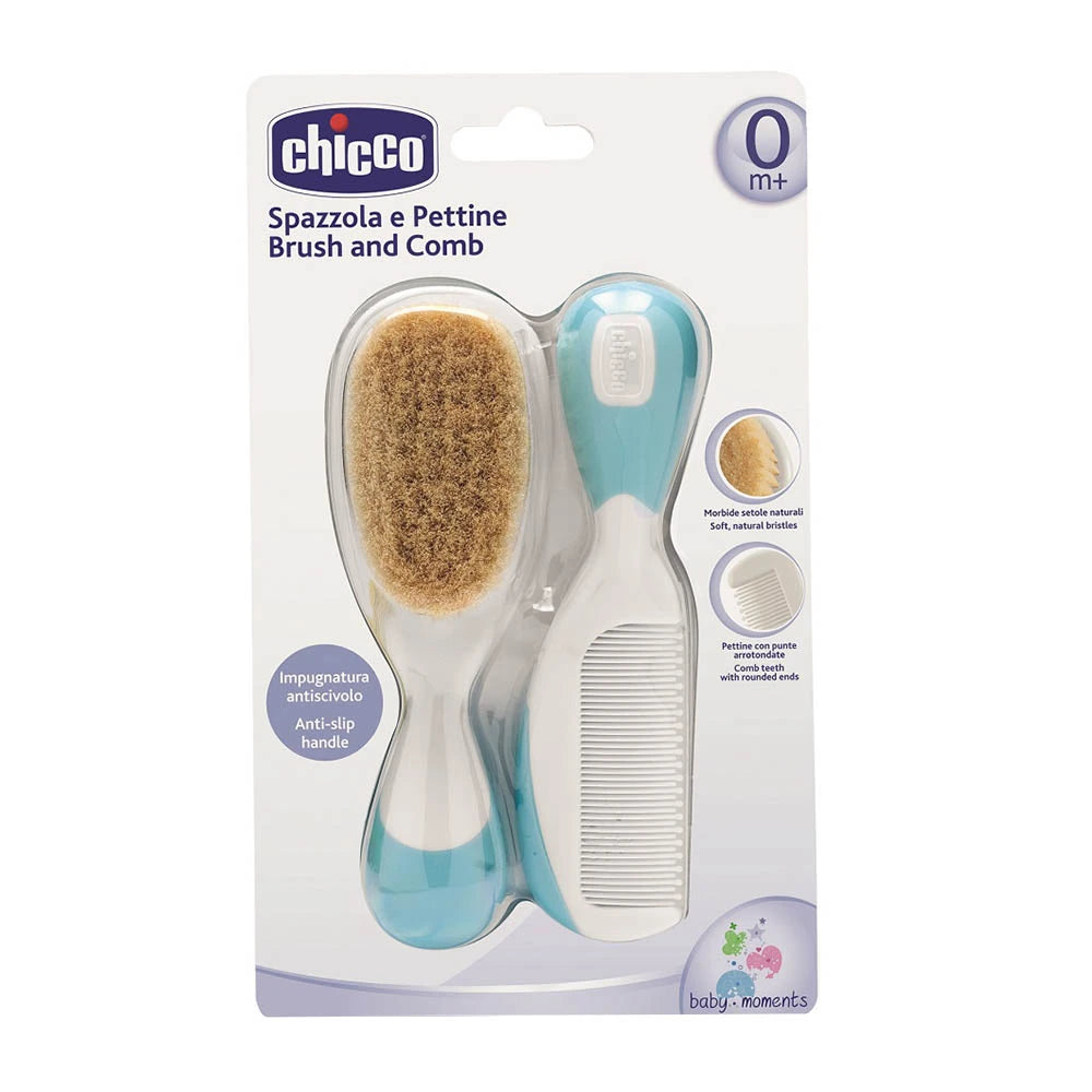 Chicco Nylon Brush & Baby Comb – Gentle Hair Care