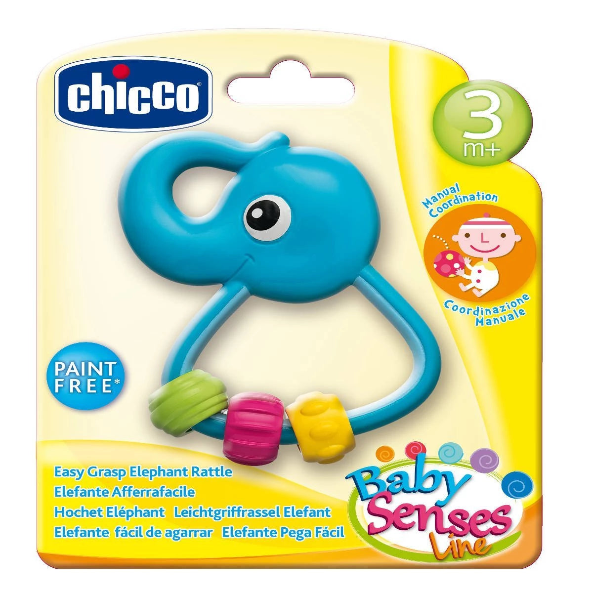 Chicco Easy Grasp Rings for Babies – Safe Sensory Toy for Infants