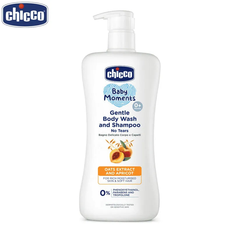 Chicco Gentle Baby Body Wash & Shampoo 500ml – Tear-Free Daily Care
