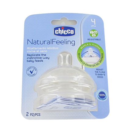 Chicco Natural Feeling Teat – Soft Silicone Baby Feeding Nipple
