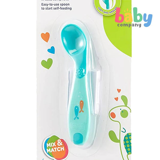 Chicco Primo Baby Spoon – Soft & Safe Feeding Spoon for Babies