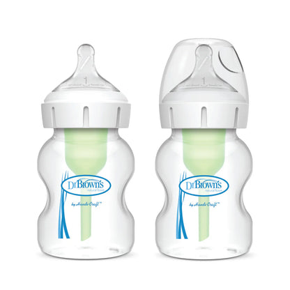 Dr. Brown's Baby Feeding Bottle - Clinically Designed Bottle System Used To Support Babies Who Need More Controlled Feeding, Including Those With Latch Difficulties, Premature Feeding Needs, Or Sensitive Digestion