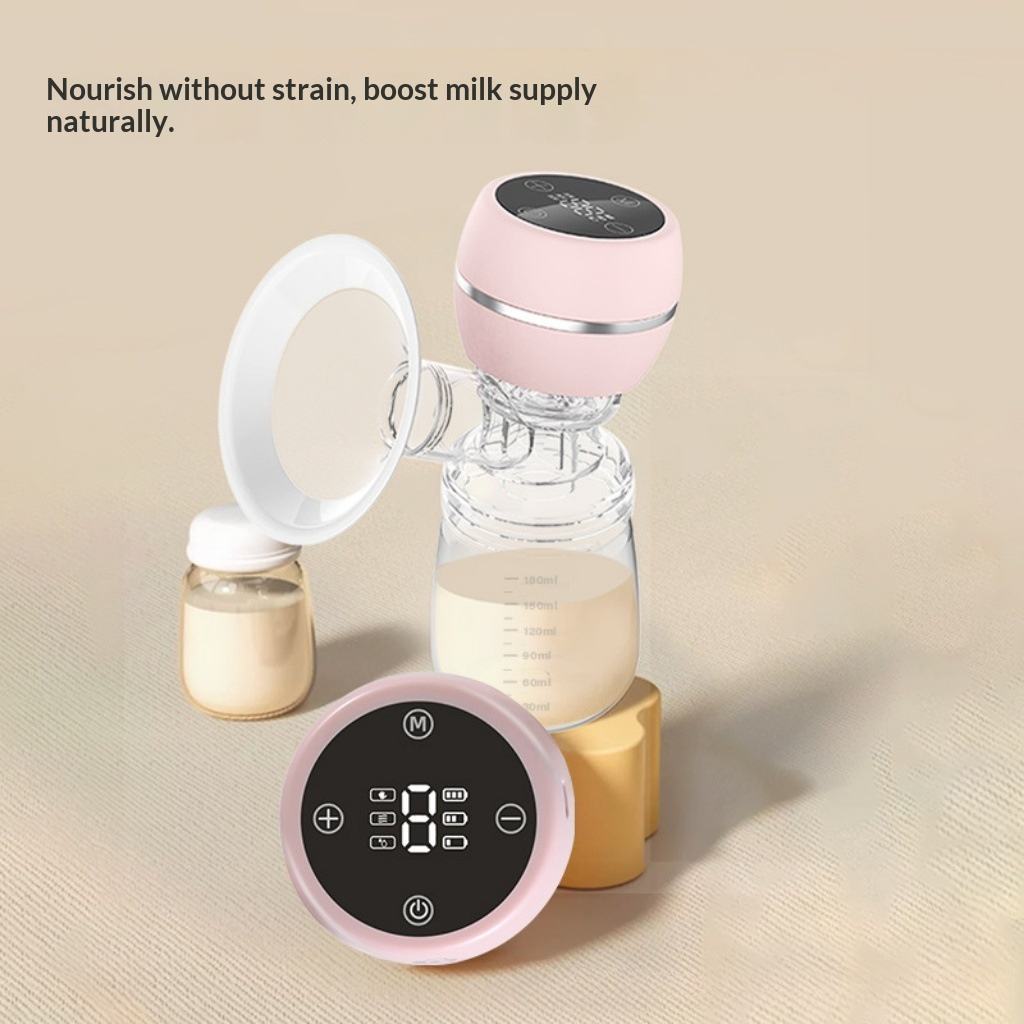 Electric breast pump BPA free With Adjustable Suction, Quiet Operation, and Portable Design