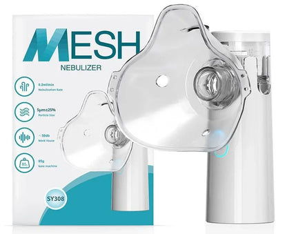 Mesh Nebulizer -  Silent Operation, USB Rechargeable, And Ideal for Asthma, Cough, and Breathing Therapy at Home