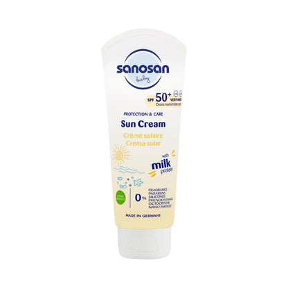 Sanosan Sun Cream 75ml – Gentle UV Protection for Skin - Specially Formulated for Sensitive Skin, Including Babies and Children