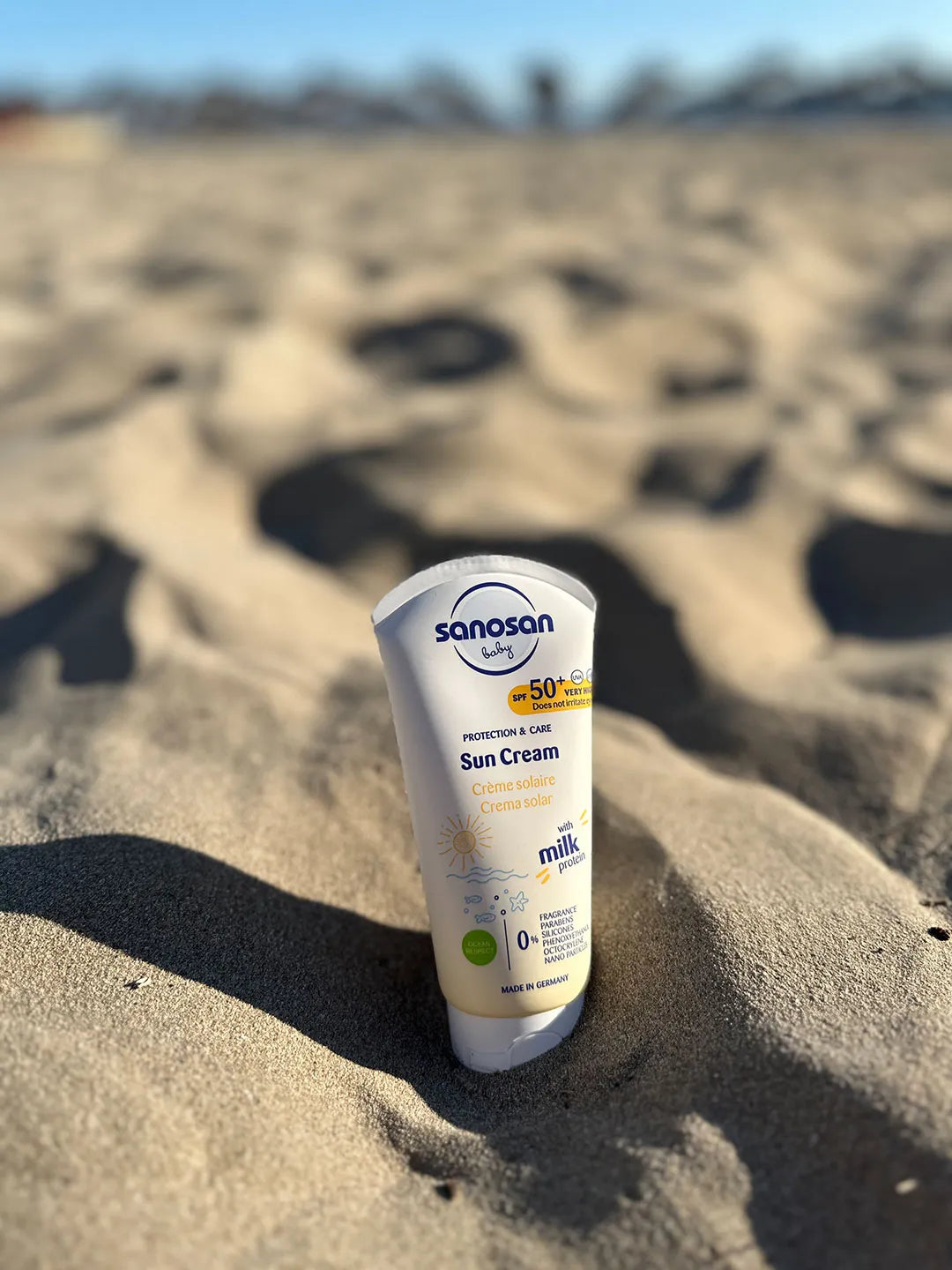 Sanosan Sun Cream 75ml – Gentle UV Protection for Skin - Specially Formulated for Sensitive Skin, Including Babies and Children